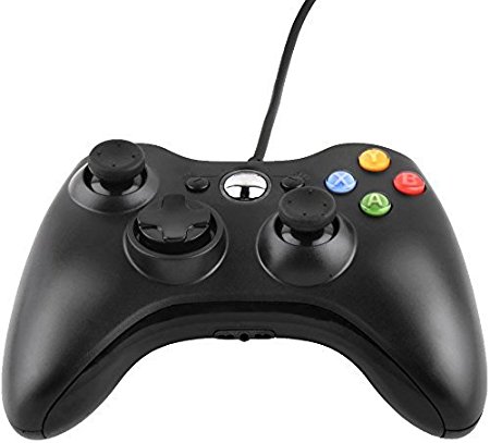 JAMSWALL Game Controller Gamepad USB Wired Shoulders Buttons Improved Ergonomic Design Joypad Gamepad Controller For Microsoft Xbox & Slim 360 PC Windows 7 Wired USB Game Controller Gamepad Game Joystick Joypad for Microsoft Xbox 360 & Windows PC