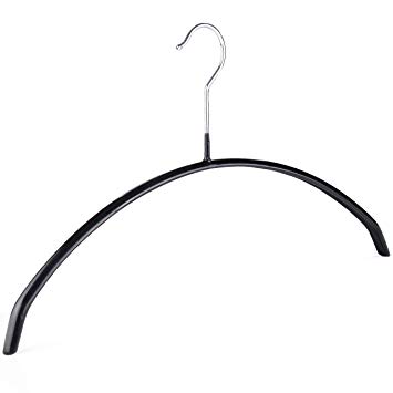 The Hanger Store 30 Black Knitwear Non Slip Rubber Coat Hangers-Choose Quantity
