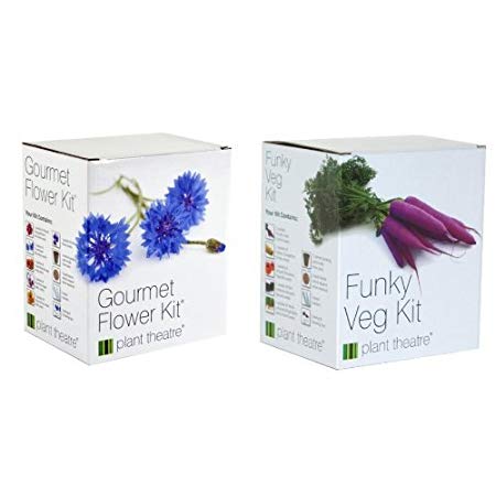 Plant Theatre Gourmet Flower Kit & Funky Veg Kit Bundle