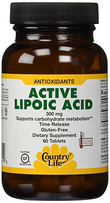 Country Life Active Lipoic Acid (Sustain Release), 60-Tablet