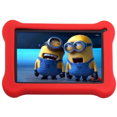 Simbans FunDoTab 7" Kids Tablet PC Bundle (Quad Core, 8GB, HD, Google Android Kitkat 4.4, Dual camera)