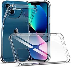 for iPhone 13 mini Case Clear, Ultra [Slim Thin] Flexible Scratch Resistant TPU Gel Rubber Soft Skin Silicone Shockproof Bumper Protective Phone Case Cover for iPhone 13 mini (Clear)