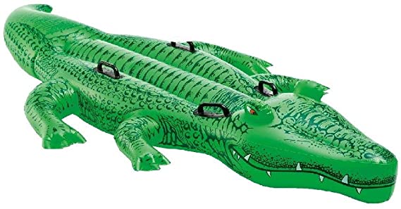 Intex Giant Gator Ride-On, 80" X 45", for Ages 3