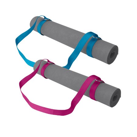 Gaiam Easy-Cinch Yoga Mat Slings (Sold Individually in Assorted Color Options)