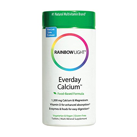Rainbow Light - Everyday Calcium™ - Supports Muscle & Bone Health, Calcium Absorption, and Digestion - 120 Tablets