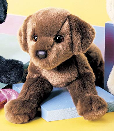 Douglas Plush CC Bean Chocolate Lab 12"