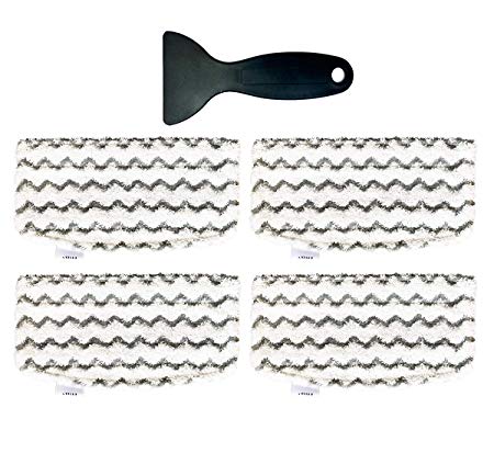 4 Pack Shark Steam Mop S1000 S1000A S1000C S1000WM S1001C Dirt Grip Pads Set Washable Microfiber Mop Pads Replacement Parts