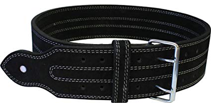 Ader Leather Power Lifting Weight Belt- 4" Black