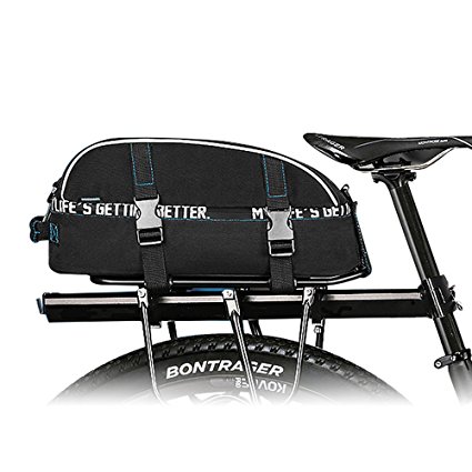 BicycleStore Multifunctional Bike Rear Seat Bag Waterproof Bike Trunk Rack Bag Double Layer Commuter Bag 8L