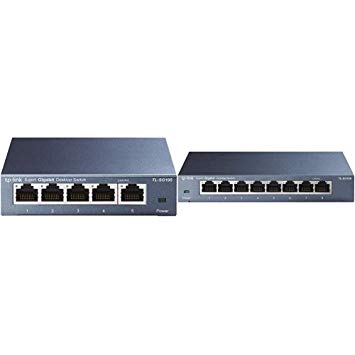 TP-Link 5 Port Gigabit Ethernet Network Switch (TL-SG105) & 8 Port Gigabit Ethernet Network Switch (TL-SG108)