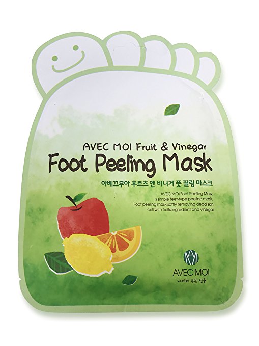 Foot Peel - Foot Peeling Mask for Baby Soft Feet - Gentle Peeling Foot Exfoliator Dead Skin Remover - Natural Fruit Extracts and Vinegar - Made in Korea by Sano Naturals