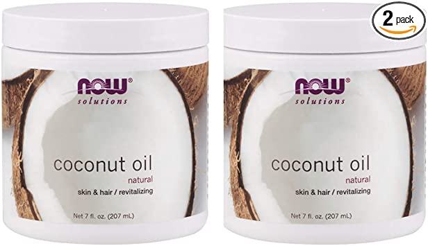 Now Foods Pure Coconut Oil, 7 oz (Pack of 2)