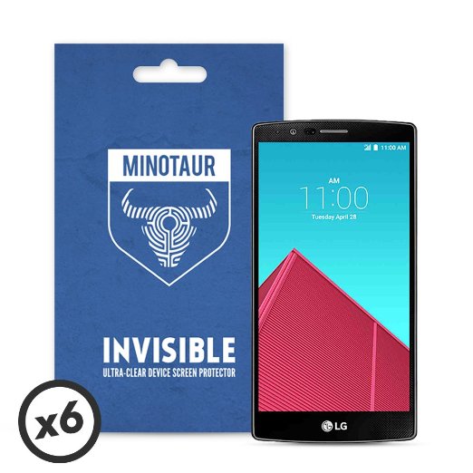 Minotaur LG G4 Screen Protector Pack Super Clear 6 Screen Protectors