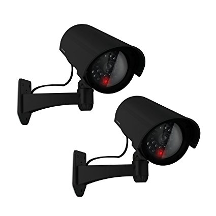 Defender PH300 Imitation Security Camera with Realistic Flashing Red LED - Bonus Pack of 2