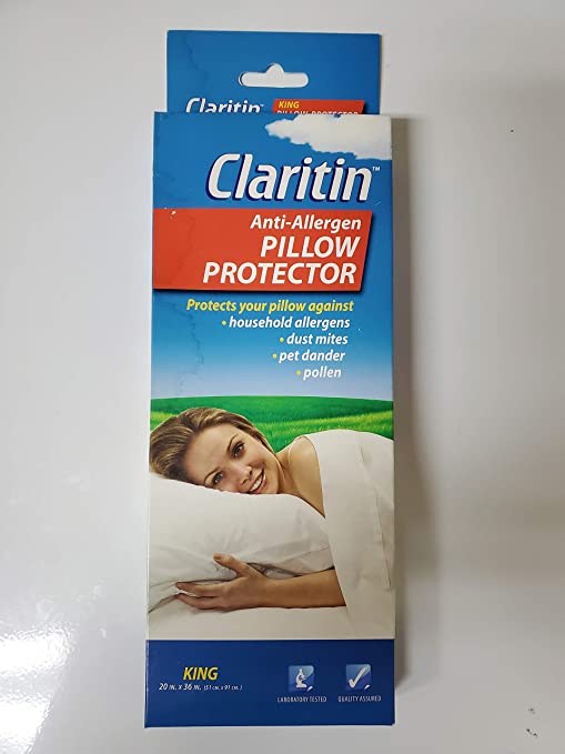Claritin Anti-allergen Pillow Protector - King Size