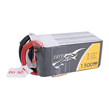 TATTU 1300mah 6S 75C FPV LiPo Battery with XT60 Plug for FPV Mini Quad Racing Drone IRC Vortex 250 Pro Lumenier QAV210 Charpu Edition QAV180 Raceblade ZMR250