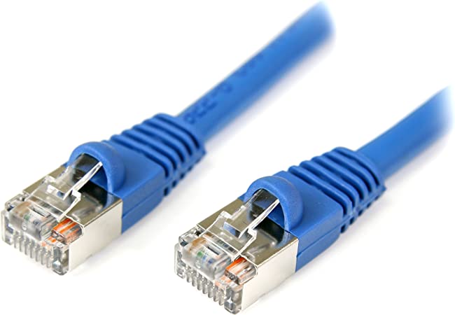 StarTech.com 15 ft. (4.6 m) Cat5e Ethernet Cable - Power Over Ethernet - Shielded - Blue - Ethernet Network Cable (S45PATCH15BL)