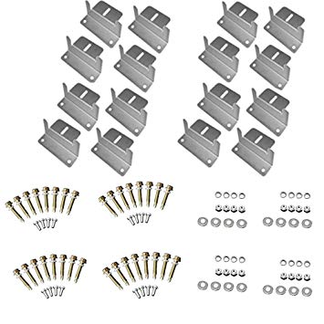 Renogy 4 Sets Solar Panel Mounting Z Bracket Set of 4 Units RV Boat Off Grid Roof, 4 Pack