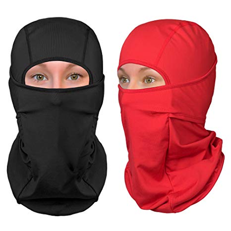 The Friendly Swede Balaclava Face Mask - Ski and Winter Sports Headwear, Neck Gaiter and Motorcycle Helmet Liner (Standard/Nordic/Arctic) - [1-Pack or 2-Pack]