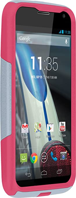 OTTERBOX COMMUTER SERIES Case for Motorola Moto X - Does NOT Fit 2nd Generation - Retail Packaging - Gray/Pink