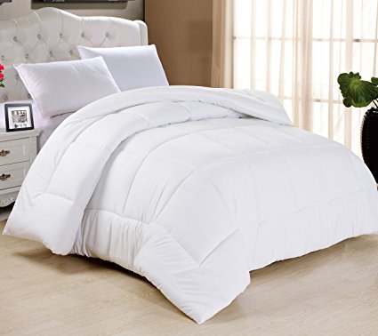 Swift Home All-season Oversized & Overfilled Extra Soft Luxurious Classic Light-Warmth Goose Down-Alternative Comforter, Twin 68" x 90", White