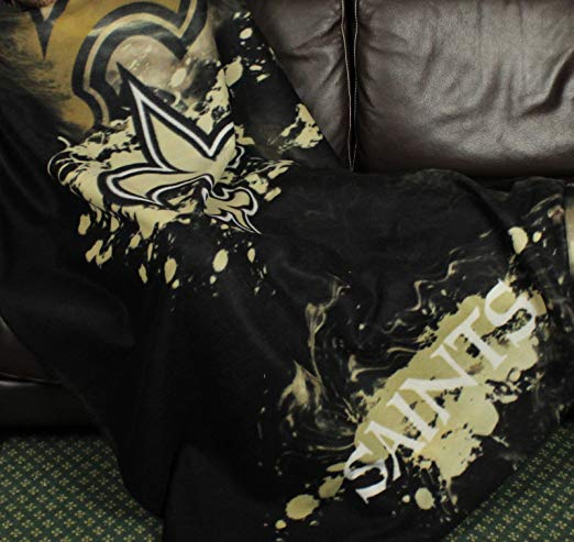 New Orleans Saints NFL Fleece Throw Blanket by Northwest