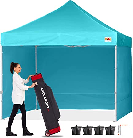 ABCCANOPY Canopy Tent Pop Up Canopy Tent Commercial Instant Shade Tent with Upgrade Roller Bag, Bonus 4 Weight Bags, Stakes and Ropes