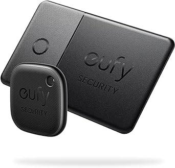 eufy Security SmartTrack (Black, 1Link  1Card), Works with Apple Find My (iOS Only), Item Tracker, Phone Finder, Water Resistant, Android Not Supported