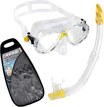 Cressi Adult Premium Quality Snorkeling Set | Marea & Gamma Combo made in Italy: quality since 1946