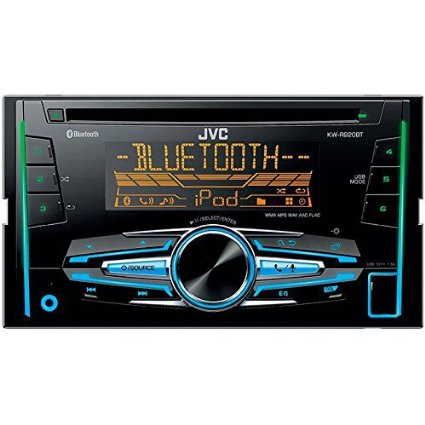 JVC KW-R920BTS Double DIN Bluetooth In-Dash Car Stereo Receiver w/ For Android & iPhone, SXM, Vario, 2 pre 4.8V and FLAC playback