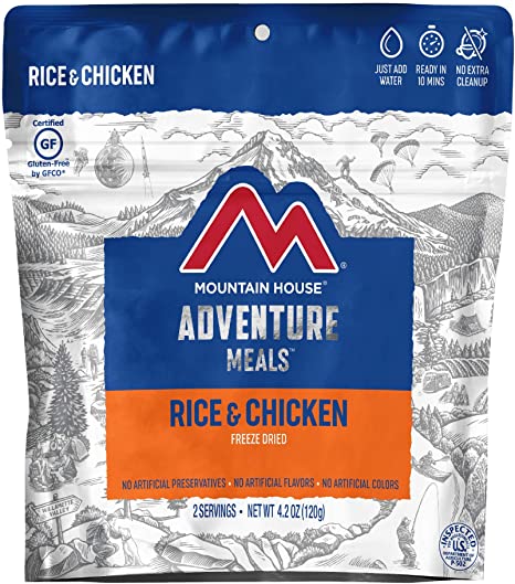 Mountain House Rice & Chicken | Freeze Dried Backpacking & Camping Food | Gluten-Free