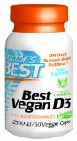 Doctors Best Best Vegan D3 Vegetarian Capsules 60 Count