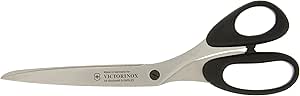 Victorinox Household and Professional Scissors, Extra Sharp Blade, 23 cm, Robust Plastic Handle, Stainless Steel, Black