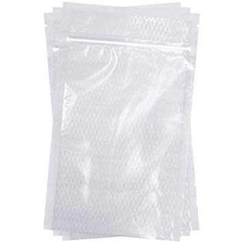 Zipper Vacuum Seal Bags (50 Count), FoodVacBags Compatible with Weston, Foodsaver, 4 mil Heavy-Duty Commercial Storage, Clear (Gallon 11" X 16")
