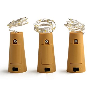 Bottle Light, AGPtek Cork Shape Lighting 30 Inch Copper Wire Lights for Wedding/Party/Halloween/Decoration - Warm White