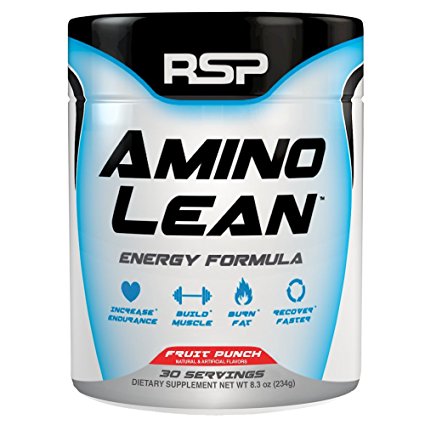RSP Nutrition Amino Lean Energy Formula, Fruit Punch, 8.3 Ounce