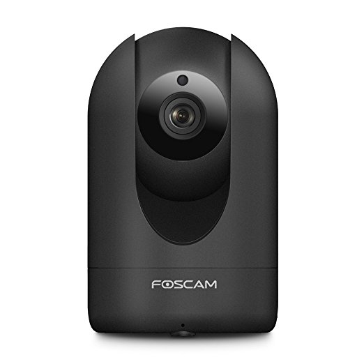 Foscam Home Security Camera, R4 2K Ultra HD (4.0 MP) WiFi IP Camera, Pan Tilt 8x Digital Zoom, Optional Cloud Service Available, Rubber Black