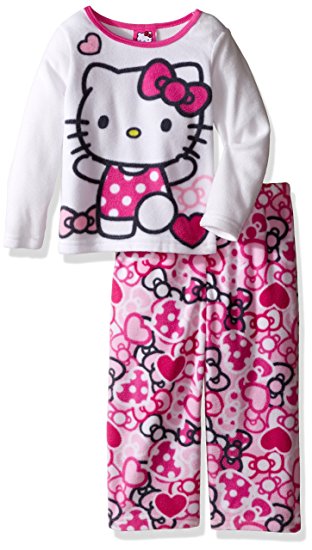 Hello Kitty Girls' 2-Piece Fleece Pajama Set