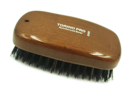 Torino Pro #7451 Reinforced Boar Bristles Military palm Hard Hair Brush - Exceptional Quality WAVE BRUSH