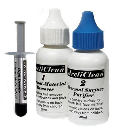 Arctic Silver 5 Thermal Compound 3.5 Grams with ArctiClean 60 ML Kit