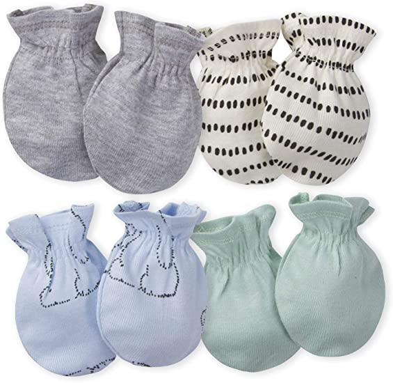 Gerber Baby Boys' 4-Pair Mittens