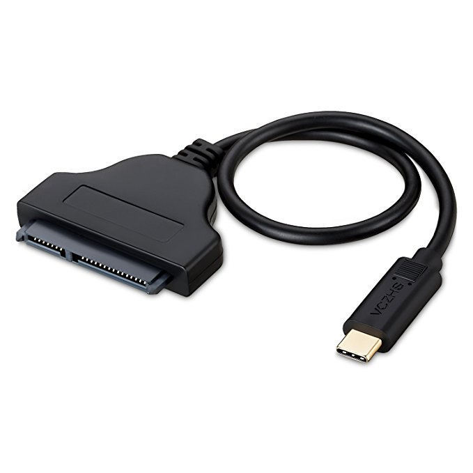 USB C To SATA Adapter for 2.5” SATA Drives External Hard Drive Cable USB Type C to SATA Adapter