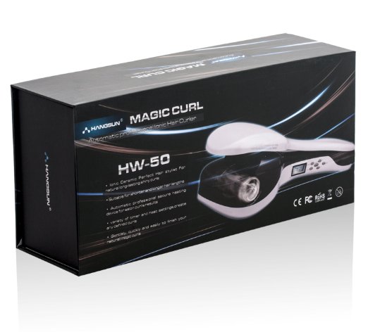 Hangsun Automatic Hair Curler HW50 Magic Hair Curlers for Long Hair Pro Curl Machine with LCD Screen and Temperature Settings
