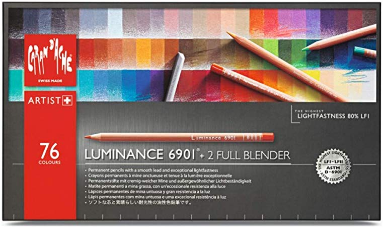 CREATIVE ART MATERIALS Luminance 6901 Clr Pncl Set 76 Artist Rng (6901.776)