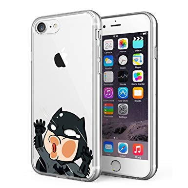 iPhone 7 Case/iPhone 8 Case, Litech™ [FlexFit] Premium Scratch-Resistant, Superhero Series (Batman 2)