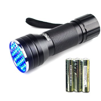 Escolite 21 Led Uv flashlight 395nm Ultraviolet blacklight Spot Scorpions Pet urine leak minerals detector