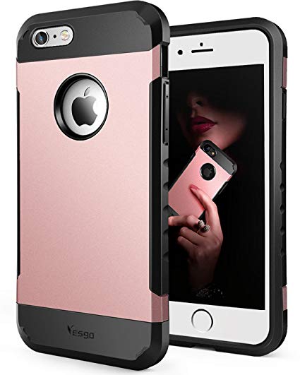 Yesgo Compatible with iPhone 6 Plus Case Shockproof Anti-Scratch Protective Case Cover