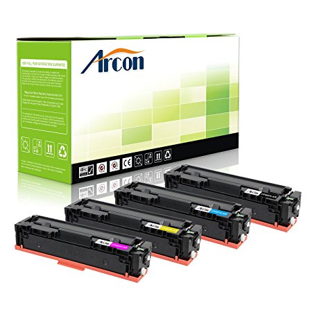 Arcon Compatible Toner Cartridge Replacement for HP CF400X ( Black,Cyan,Magenta,Yellow , 4-Pack )