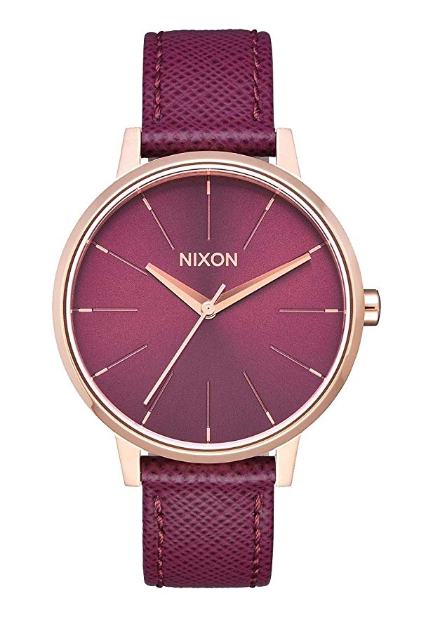 Nixon Kensington Leather Casual Designer Women’s Watch (37mm. Leather Band)