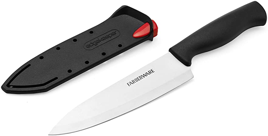 Farberware 5160714 EdgeKeeper Chef Knife, 6-Inch, Black